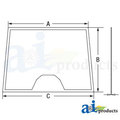 A & I Products Glass, Windshield 55" x37" x2" A-3902148M1